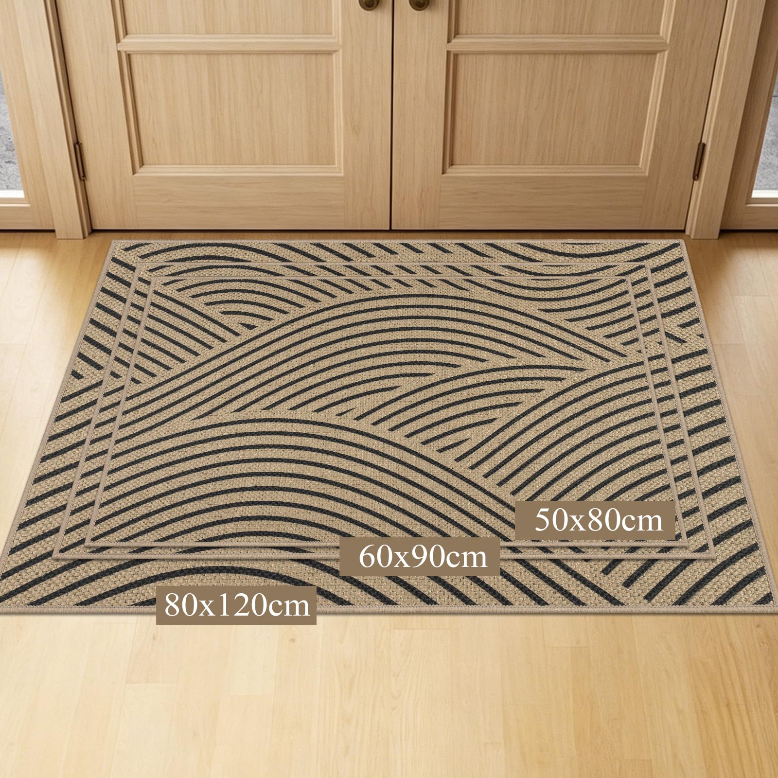 Famibay Tapis Entree Interieur 80x120cm Antidérapant Paillasson Interieur Entree Absorbant Lavable Fin Tapis De Porte Entrée Cuisine Couloir