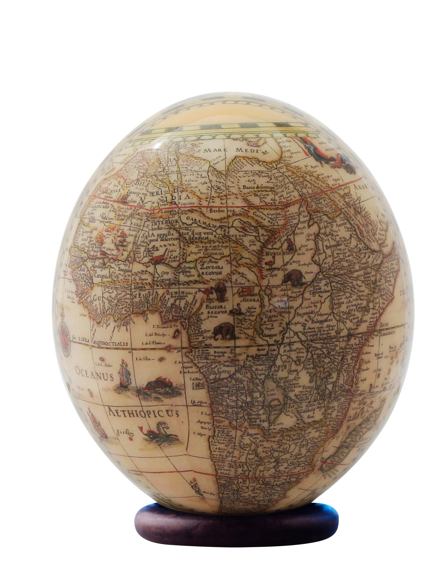 Decoupage Elefanten Straußenei