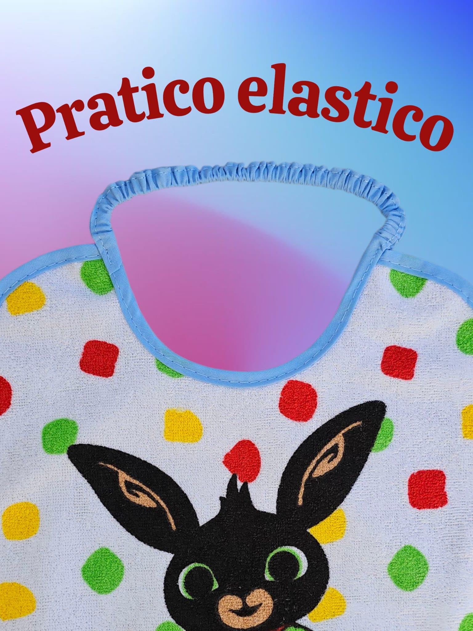 Bavaglini Impermeabili Spugna con Elastico Asilo Pappa Ellepi