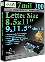Vista 22 de Apache Paquete de 300 bolsas de laminado de 5 mil, para documentos de tamaño legal de 8.5 x 14 pulgadas (hojas de 9 x 14.5 pulgadas), suministros