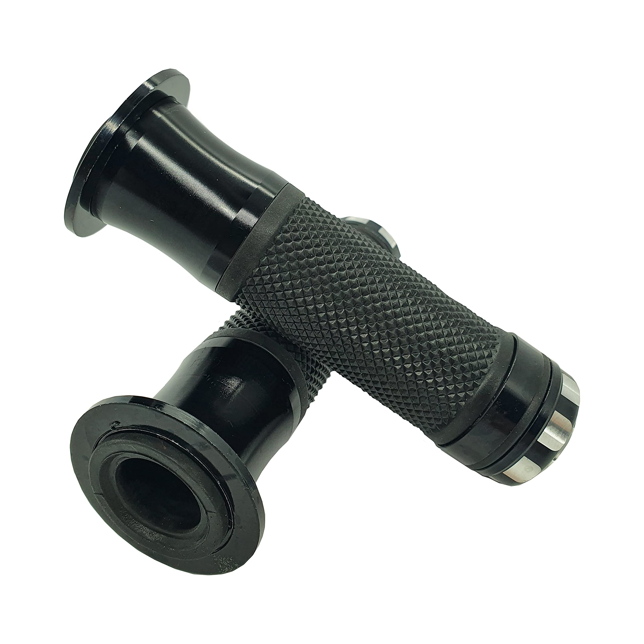 one By Camamoto Verve 77344316F Set of Pair of Grips Black Compatible with Motorcycle and Scooter with Optimal Grip, Easy Installation, Diameter Left 22 mm/Right 25 mm - Length 135 mm