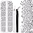 One Pack 2000 Pcs of Flatback Transparent White Clear Round Crystal Rhinestones 6 Sizes (1.5-6 mm) with Nail Art Rhinestone Picker Pencil and Tweezer for DIY and Salon Use