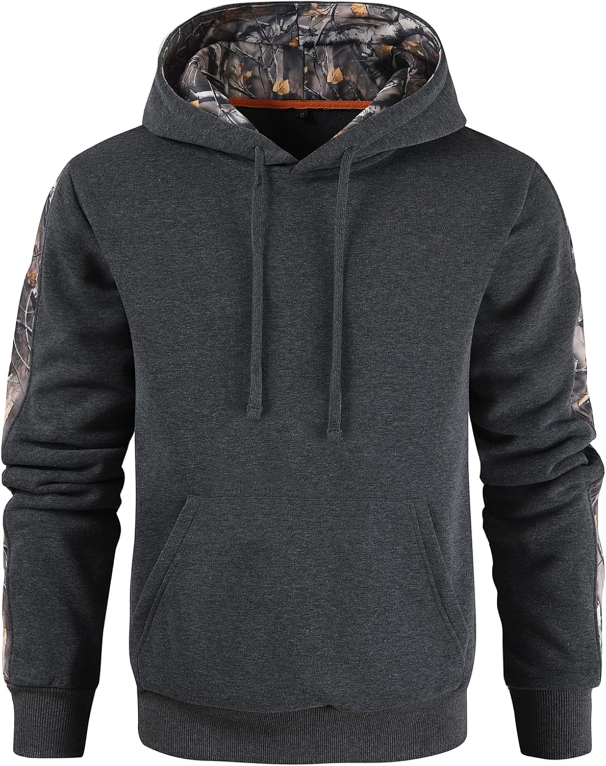 Leidowei Men's Camo Outfitter Fleece Hoodie Pullover Long Sleeve Casual Sweatshirt with Pocket - Image 4