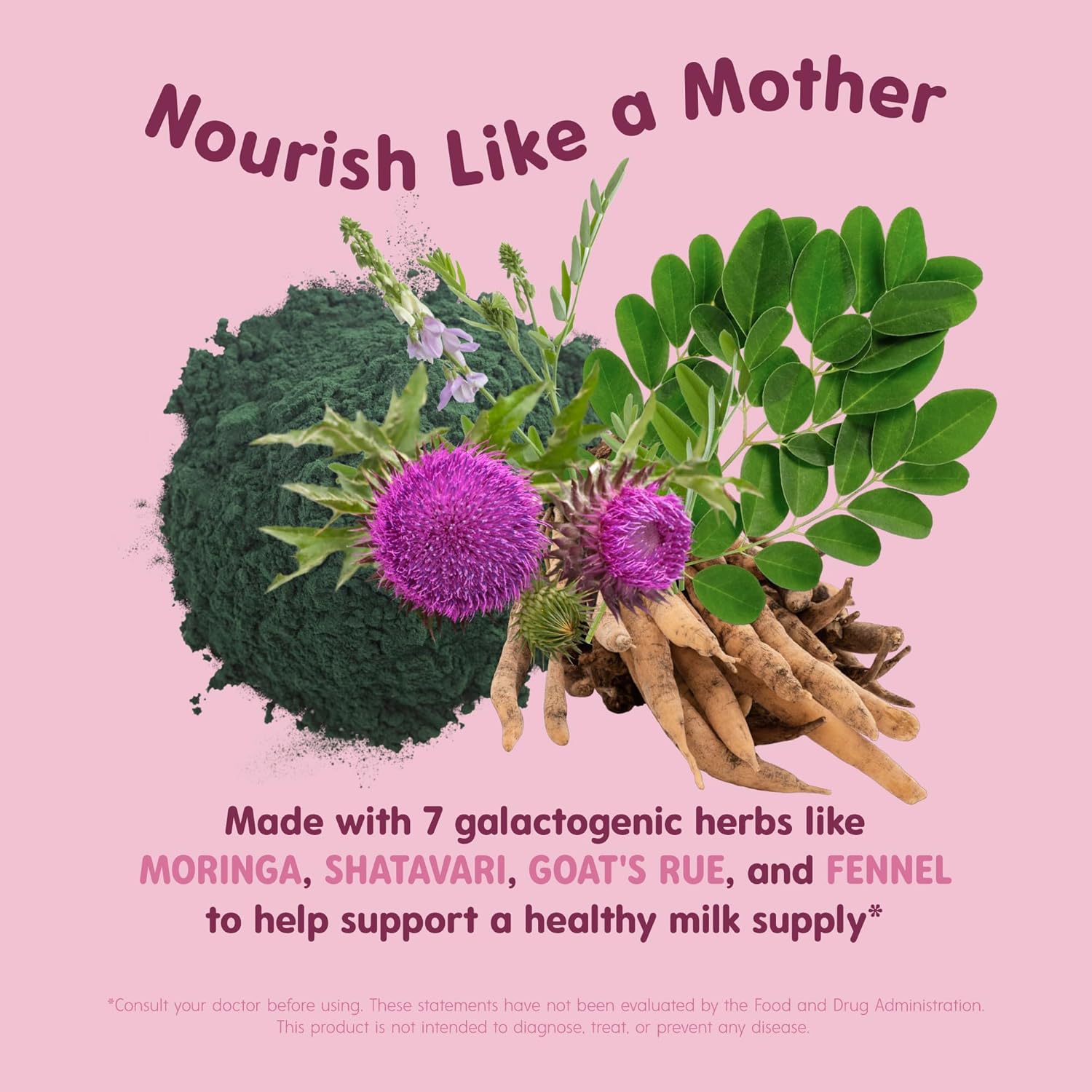 OAT MAMA Organic Lactation Supplement - 'You Got This' Fenugreek-Free Herbal Supplement with Milk Thistle, Shatavari & Moringa - Postpartum Lactation Support for Breastfeeding Moms - Image 4