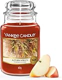 Yankee Candle Scented Candle | Autumn Wreath Large Jar | Long Burning Candles: up to 150 Hours | Perfect Gifts for Women - 1