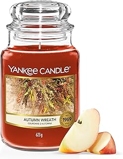 Yankee Candle bougie parfumée Couronne d'automne | Format jarre | Bougie longue durée jusqu’à 150 heures de combustion |Cadeaux parfaits pour les femmes
