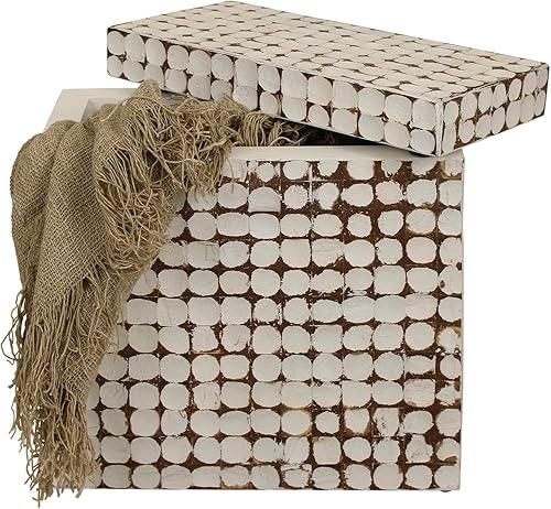 Miniatura 42 de East at Main Mesa auxiliar cuadrada – 16.6 pulgadas de ancho x 16.6 pulgadas de alto, sala de estar, entrada, espacios pequeños, mesa de decoración