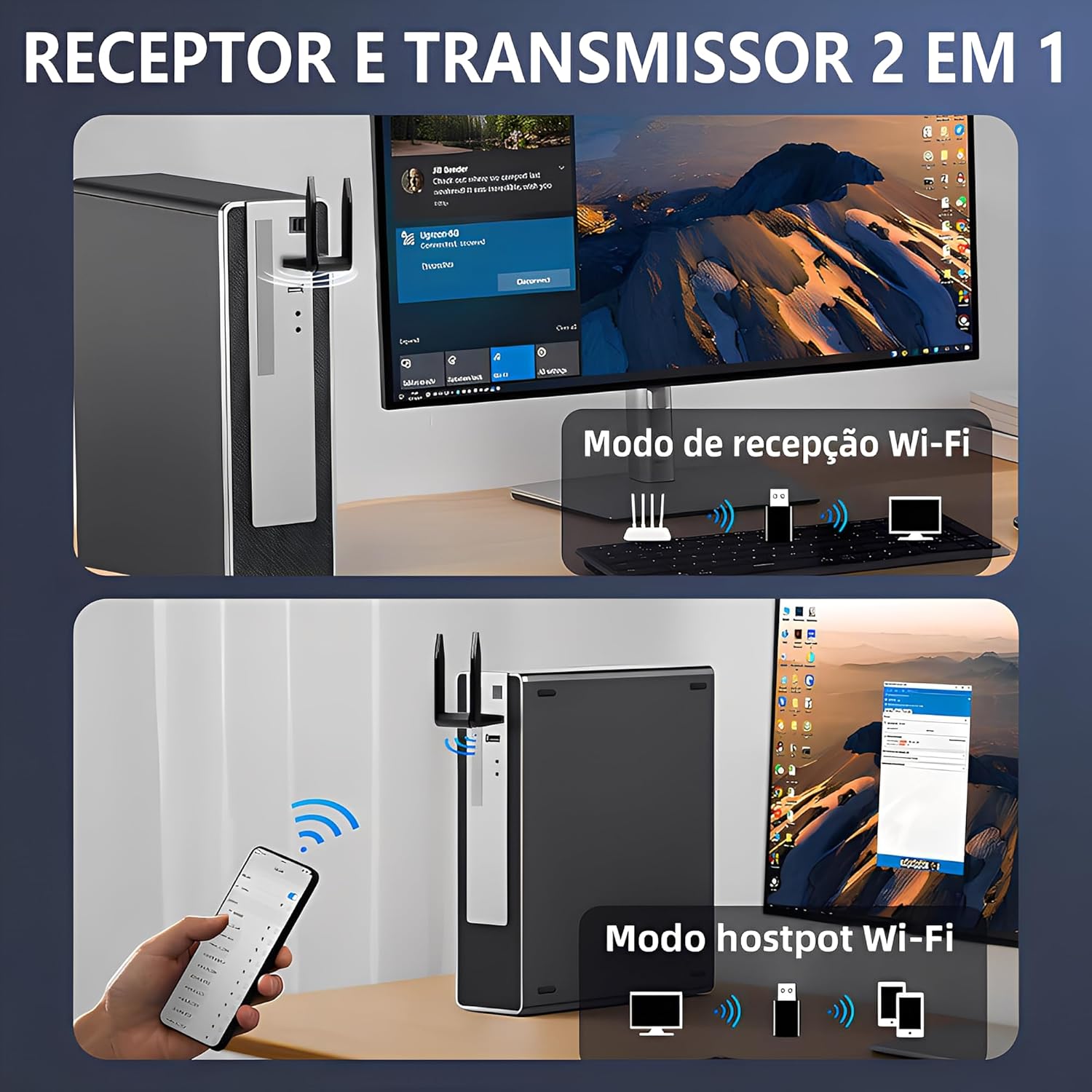 Adaptador Wifi Dual Band AC1300: Testado por 7 dias para gamers