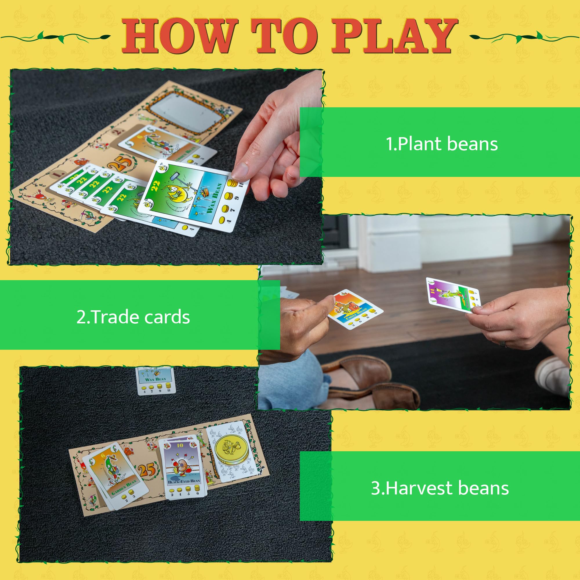 AMIGO Games Bohnanza 25th Anniversary Edition Classic Card Game - Plant & Harvest Your Beans in This Exciting Strategic Game That is Fun for The Whole Family - for Kids & Adults Ages 12 & Older - Image 3