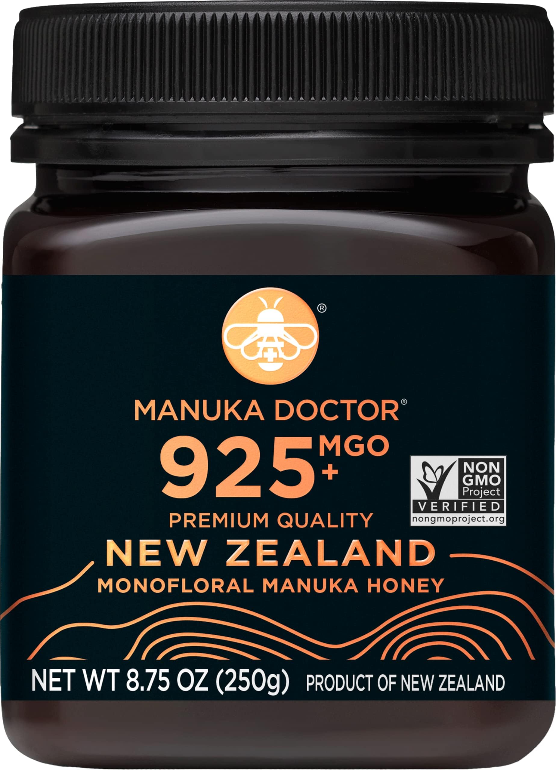 Manuka Doctor Manuka Honey, MGO 925+, 8.8 oz (250 g), Authentic, New Zealand Honey, Strong, Authentic