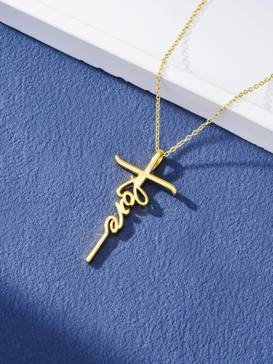 Gold Cross Necklace for Women Religious Christian Jewelry Mother's Day Gifts