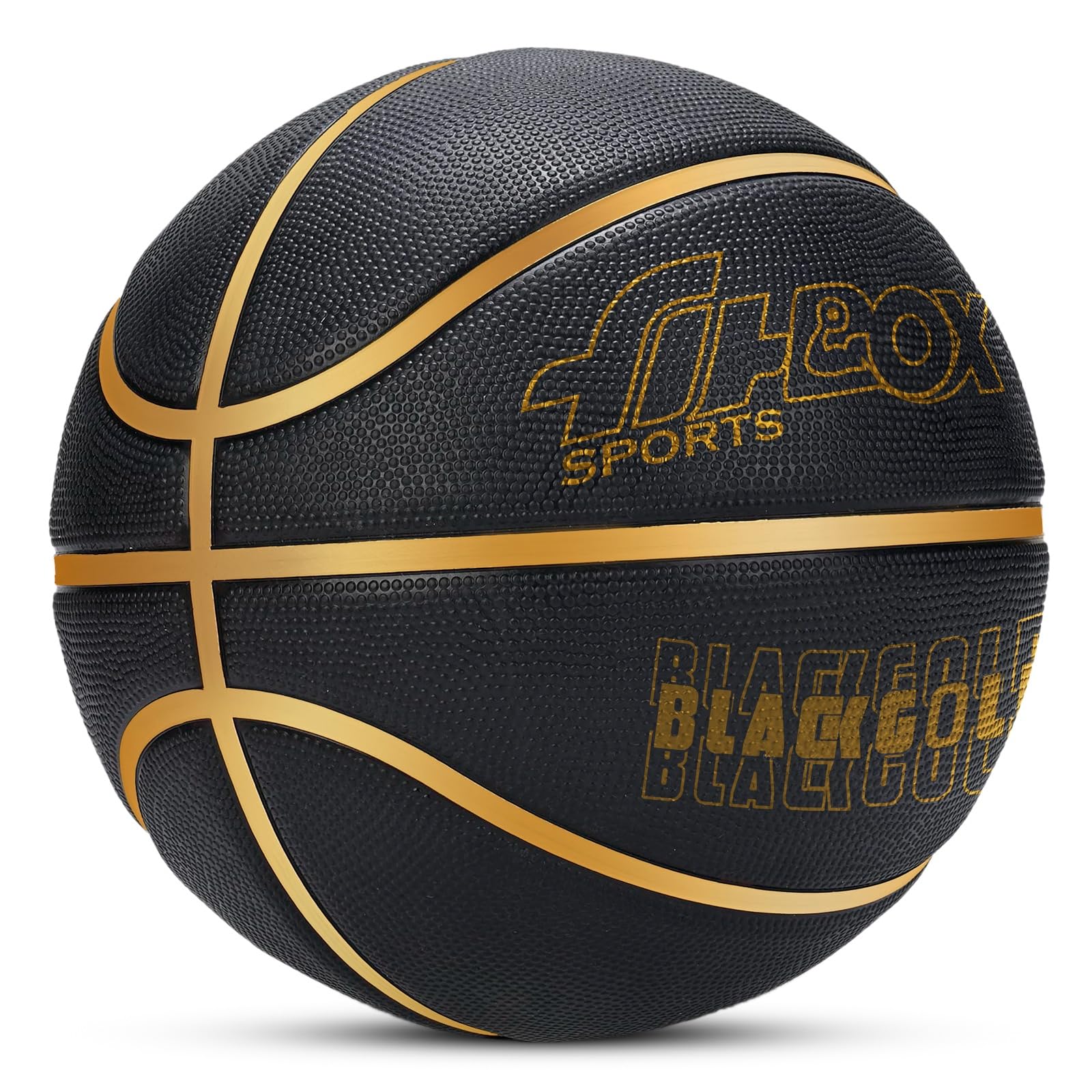 FitBox Sports Blend BlackGold Basketball Official Size 7 |Professional Match Ball for Indoor & Outdoor Games & Training | Ideal for Kids & Adults | Ideal for Basketball Enthusiasts and Athletes