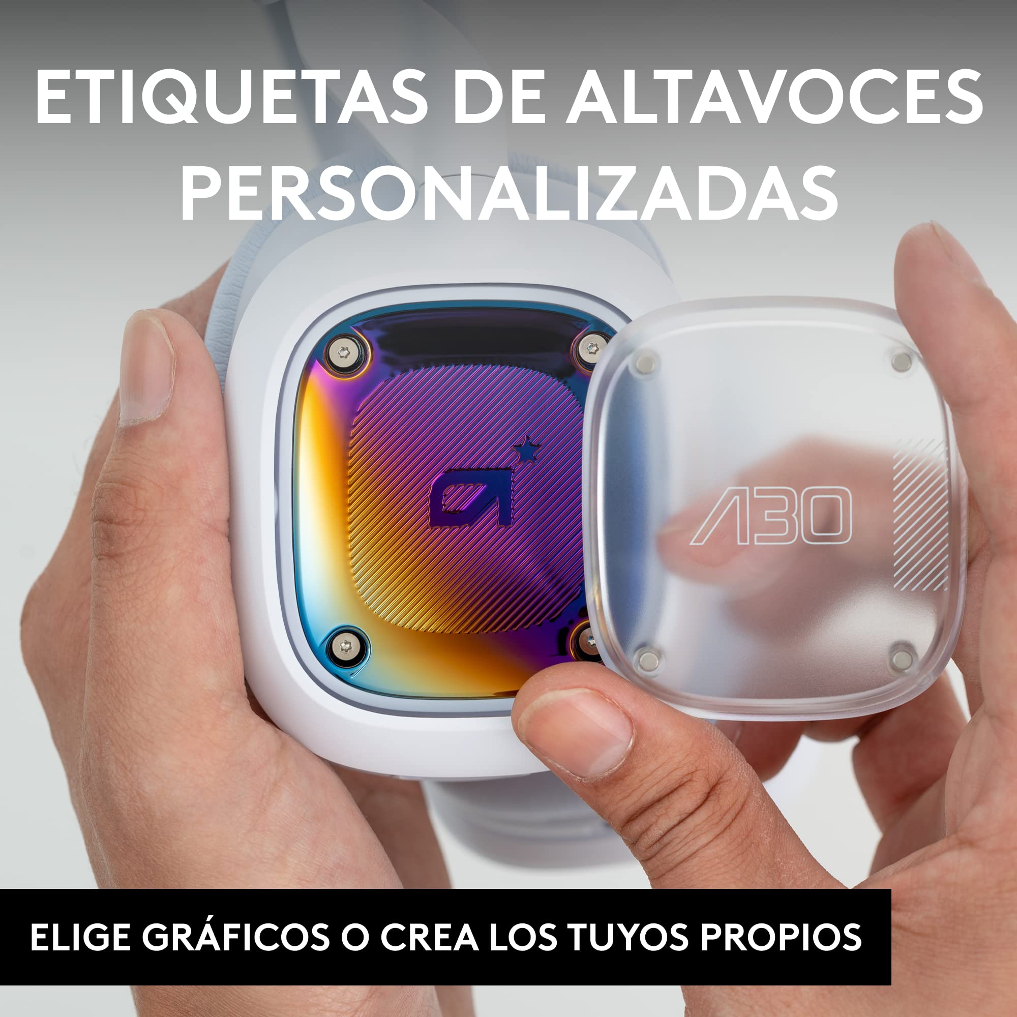 ASTRO Gaming Logitech G A30 LIGHTSPEED Auriculares inalámbricos para Bluetooth, Dolby Atmos, mic desmontable, batería 27h, carga USBC, para PS5, PS4, Xbox, NSW, PC, Android - Blanco