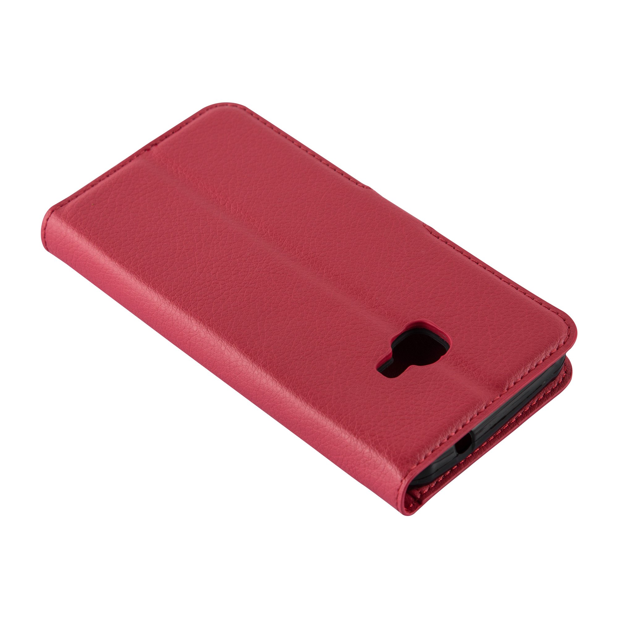 Cadorabo Custodia Libro per Samsung Galaxy NOTE 4 in ROSSO CARMINIO - con Vani di Carte, Funzione Stand e Chiusura Magnetica - Portafoglio Cover Case