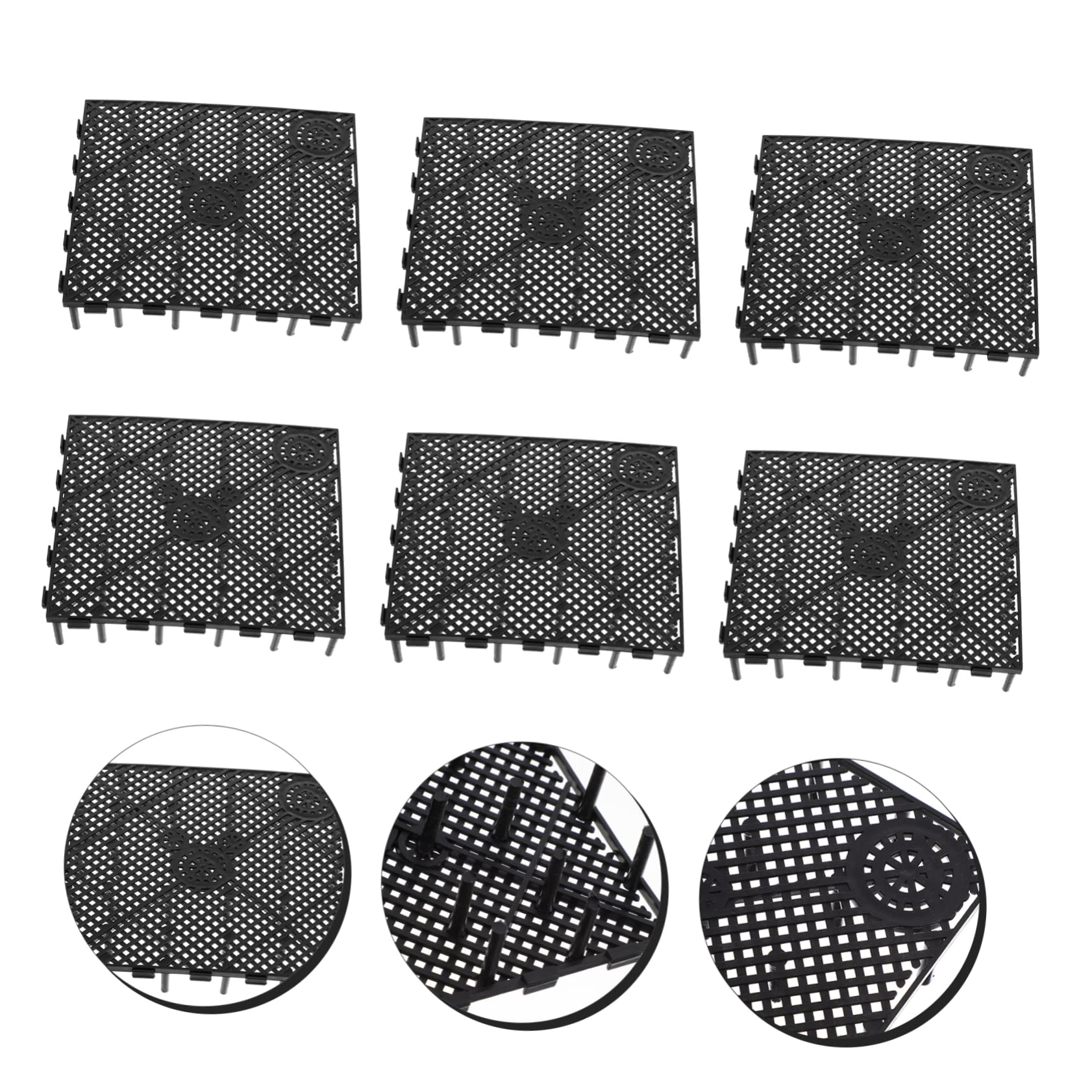 PRETYZOOM 18 Pollici Piastra Filtrante Inferiore del Serbatoio di Pesce Separatore per Acquari Vassoio Divisorio per Acquari Pannello Isolante per Acquario Pallet Ghiaia Griglia Plastica