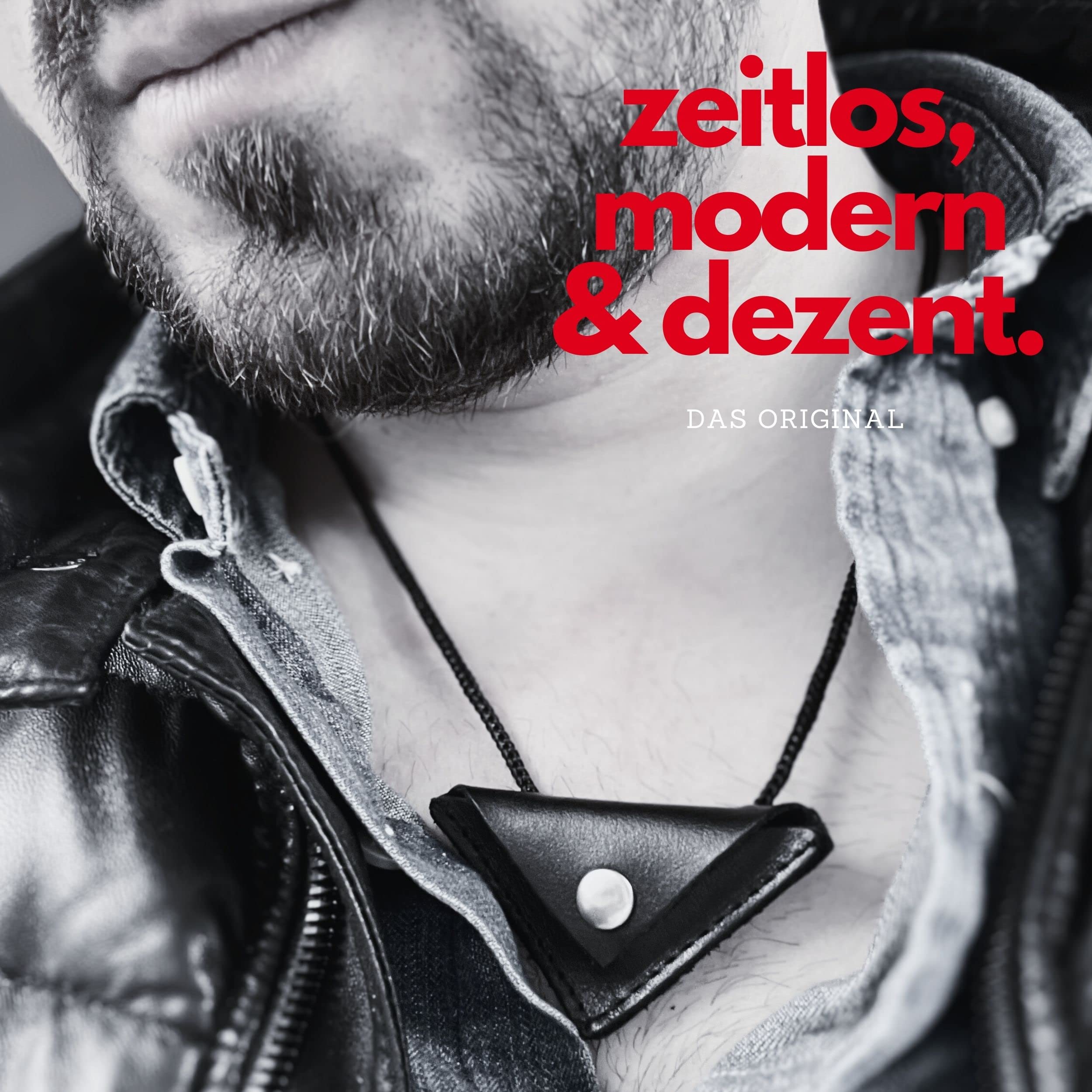 4er Set Cevsen Leder Halskette Mit Knopf, Muska Kette, Kolye Anhänger, Allah Kette für Muslim Herren und Frauen, Prayer Chain Islam - Ideal als Geschenk in Schwarz