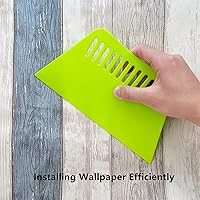 Vista 5 de Papel pintado grande de 2 piezas, espátula de papel tapiz de alisado, raspador de plástico para la aplicación de papel de contacto, película