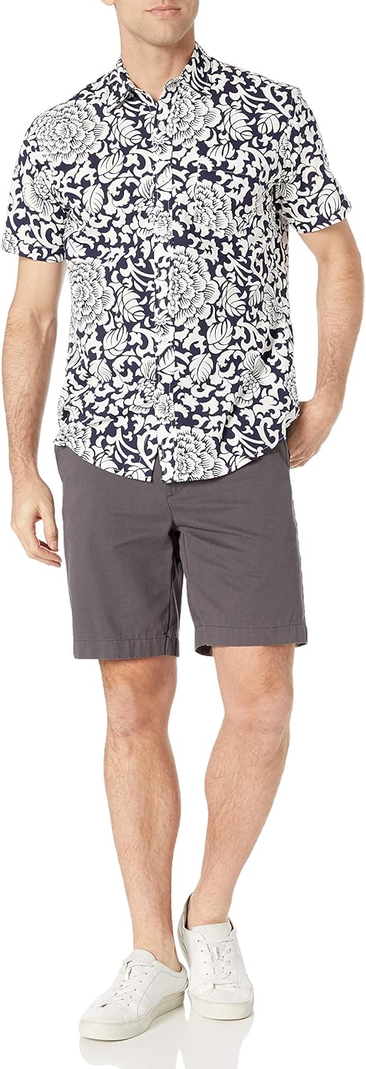 Amazon Essentials Men's Regular-Fit Short-Sleeve Poplin Shirt - Image 5