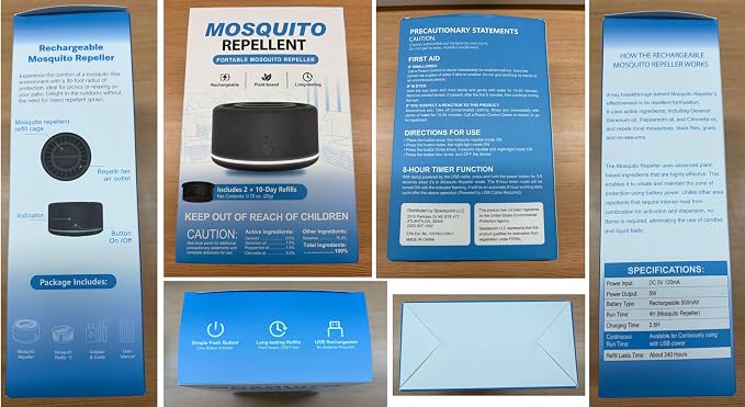 Portable Rechargeable Mosquito Repellent by [Brand]
