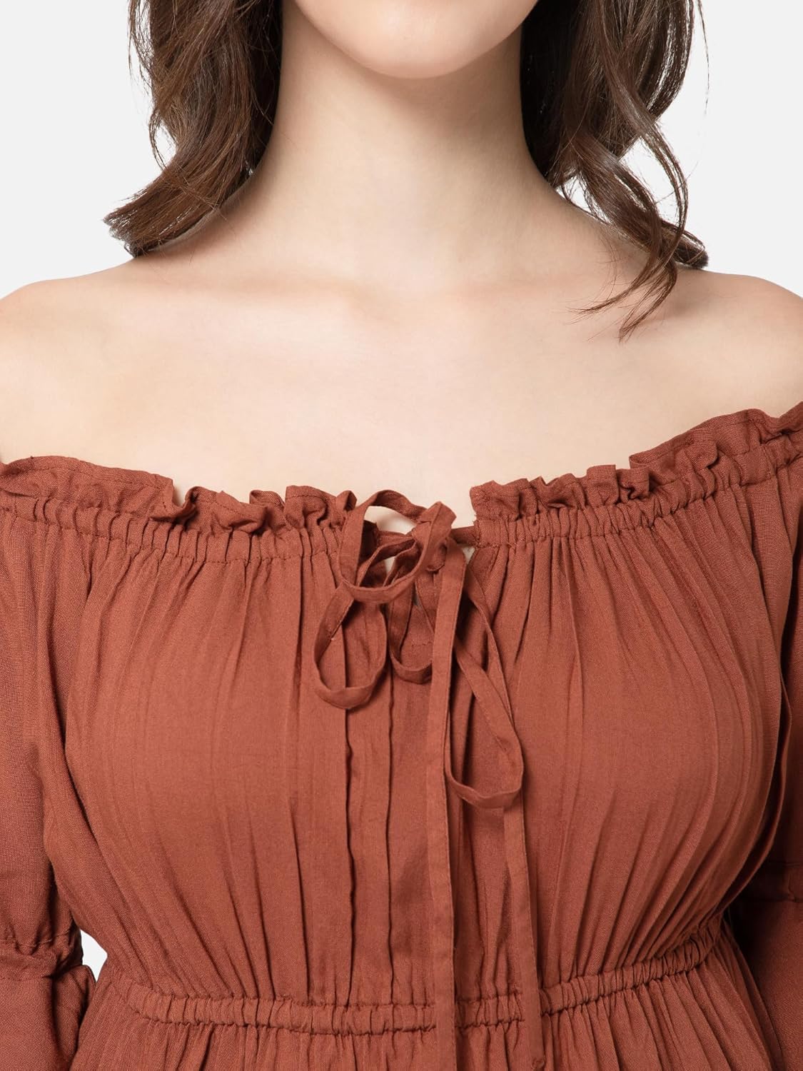 ThePirateDressing Womens Renaissance Medieval Pirate Peasant Steampunk Bell Sleeve Peplum Blouse Top Shirt - Image 7