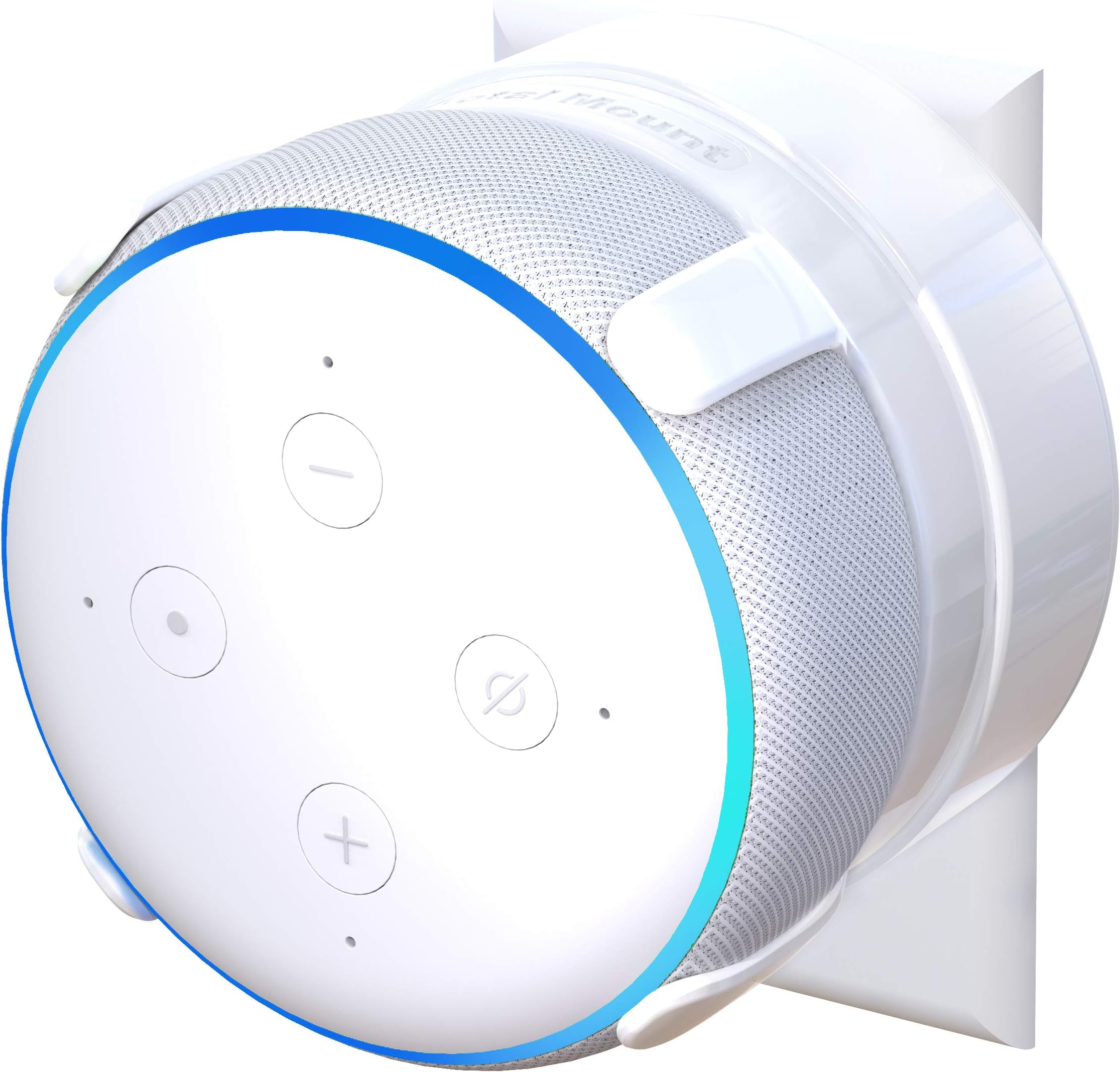TotalMount Outlet Mount for Echo Dot 3rd Gen (Includes Cable Management)