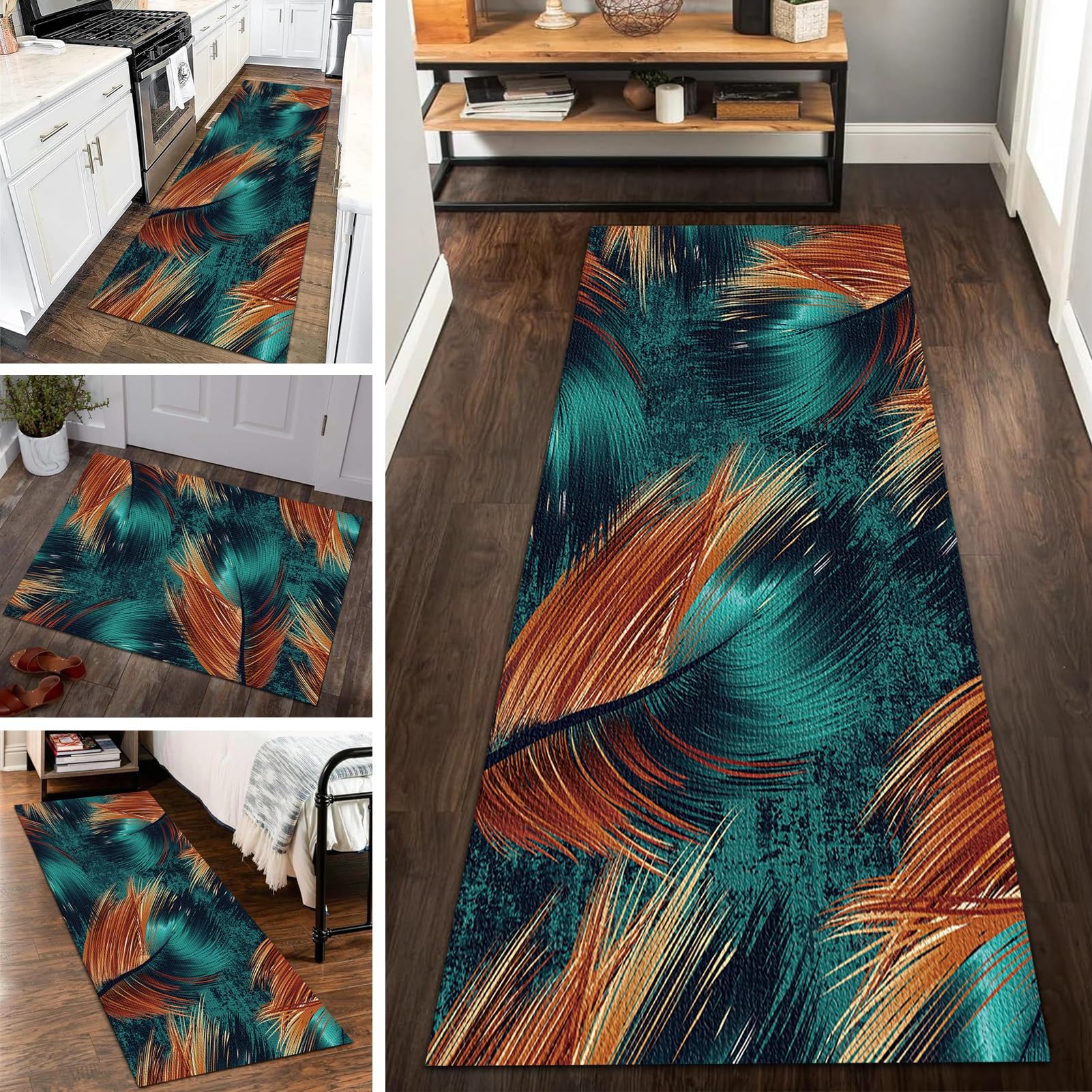 Tapis de couloir sur mesure antidérapant et très long pour entrée ou escalier