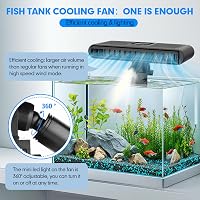 hygger Akváriumhűtő Intelligens Hőmérséklet Szabályozás Csendes Ventilátor - Black 2