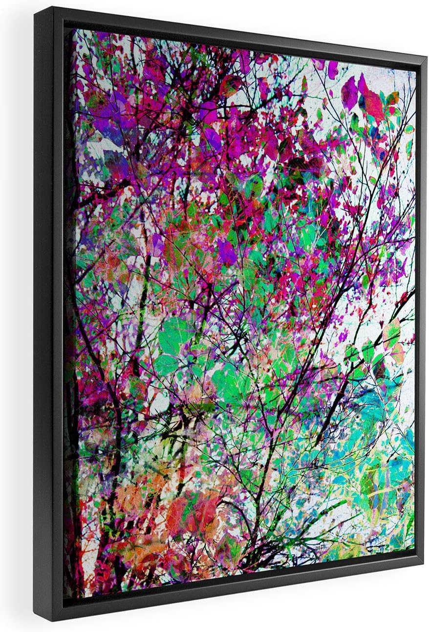 Deny Designs Mareike Boehmer Autumn 10 X Black Framed Art Canvas, 8" x 10", Purple