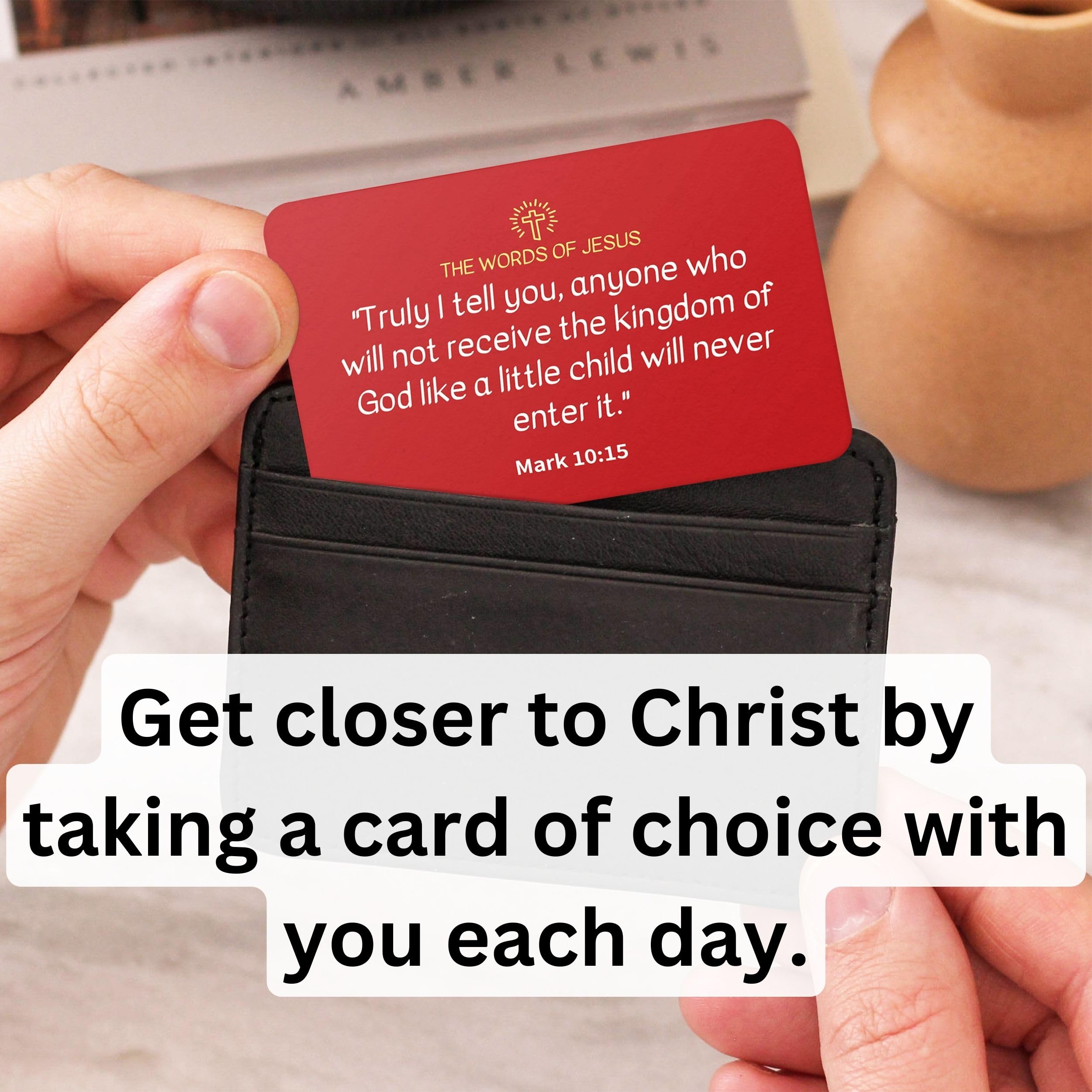 The Words Of Jesus - 110 Christian Bible Verse Cards - Gold Foil Scripture Cards With Bible Verses Of Jesus Christ (NIV) - Image 3