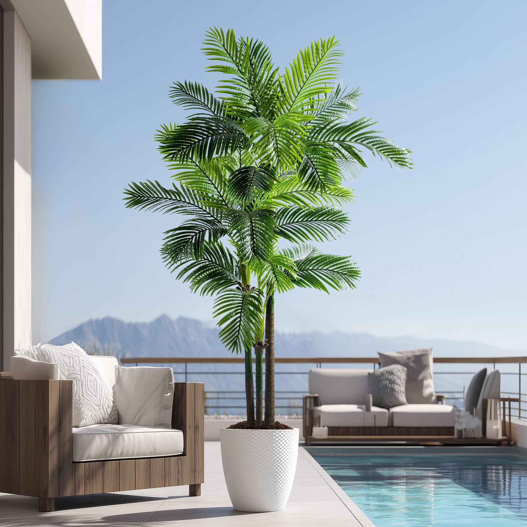 Erimda 8.2FT Artificial Phoenix Palm Tree