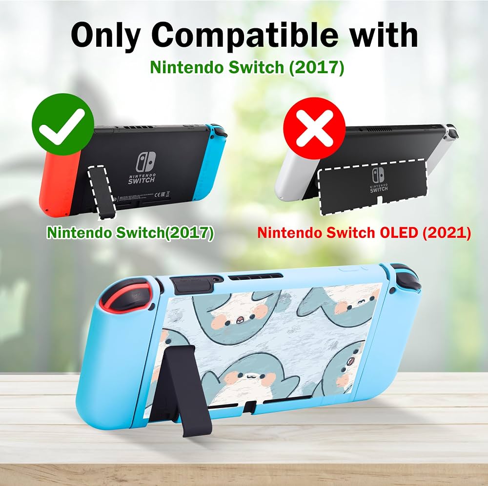 Xcitifun Nintendo Switch Kılıf Anahtarı Joy-Con TPU Kılıfları Kız