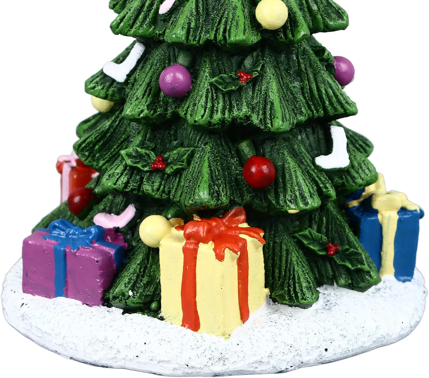 ZASCHMOY Exquisite Resin Aquarium Craft Decoration for Christmas Fish Tank Ornament Home Decor (Christmas Tree)