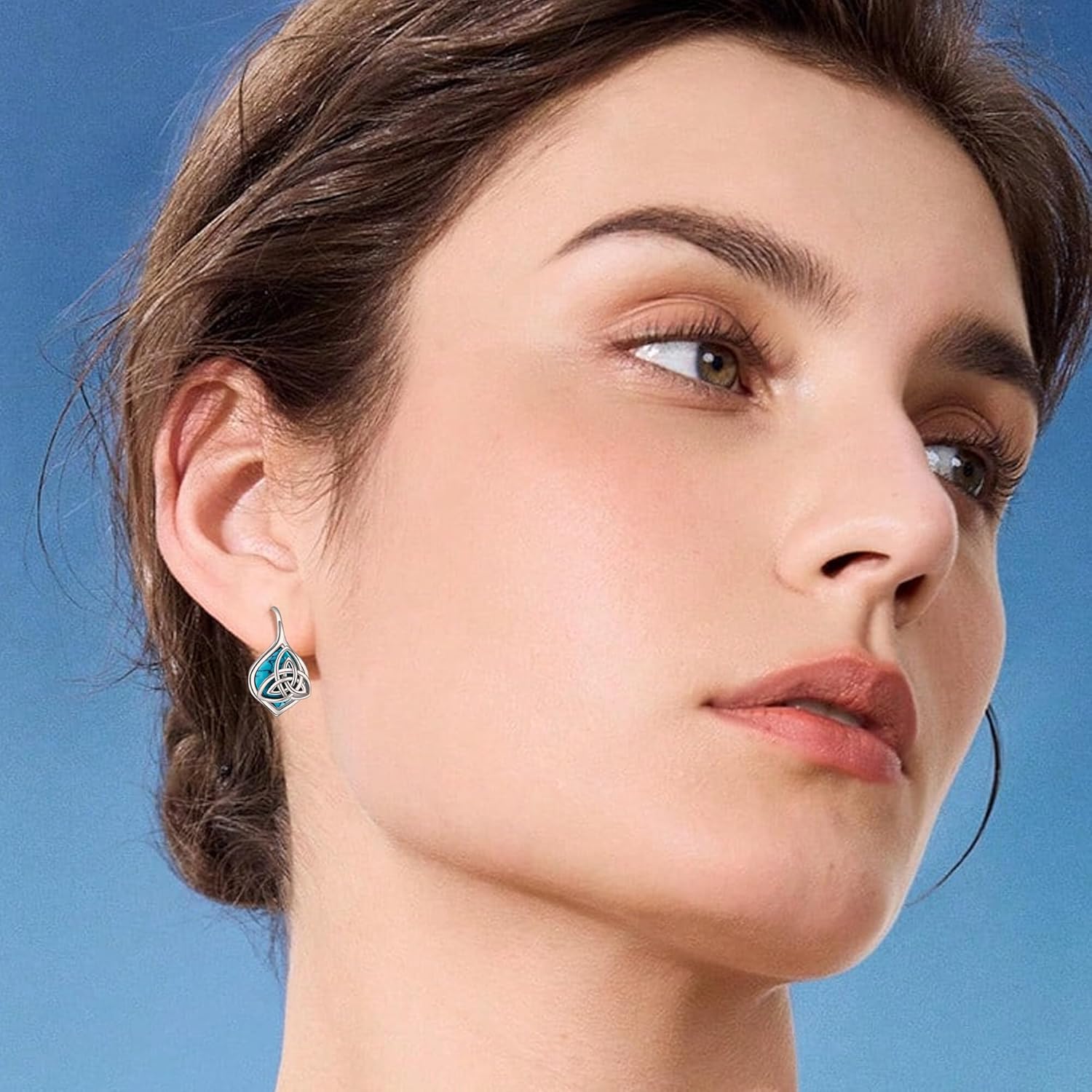 Leverback Earring for Women Sterling Silver Bulldog/Schnauzer/Corgi/Chicken/Fish/Pentagram/Celtic Knot Drop Earrings Cute Animal Jewelry Gifts for Women Mother Mom - Image 3