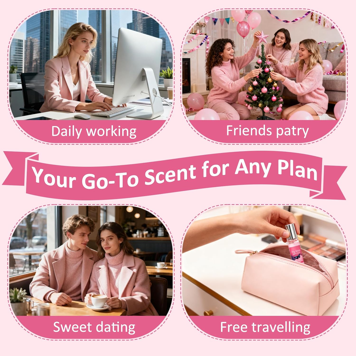 Pheromones Perfumes for Women - Floral & Fruity Roll On Perfume Oil, 10ml Travel Size Long-Lasting Pheromone Perfume Oil, Valentine's Day Gifts for Her, Galentines Day Perfume Gift for Women - Image 8