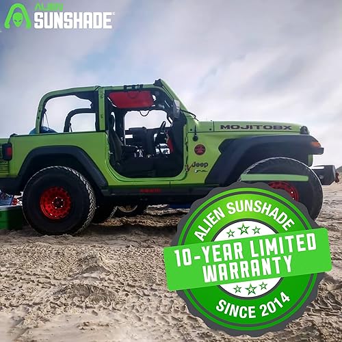 Miniatura 6 de Alien Sunshade - Parasol de malla frontal para techo, bloquea los rayos UV, el viento y el ruido (color azul)