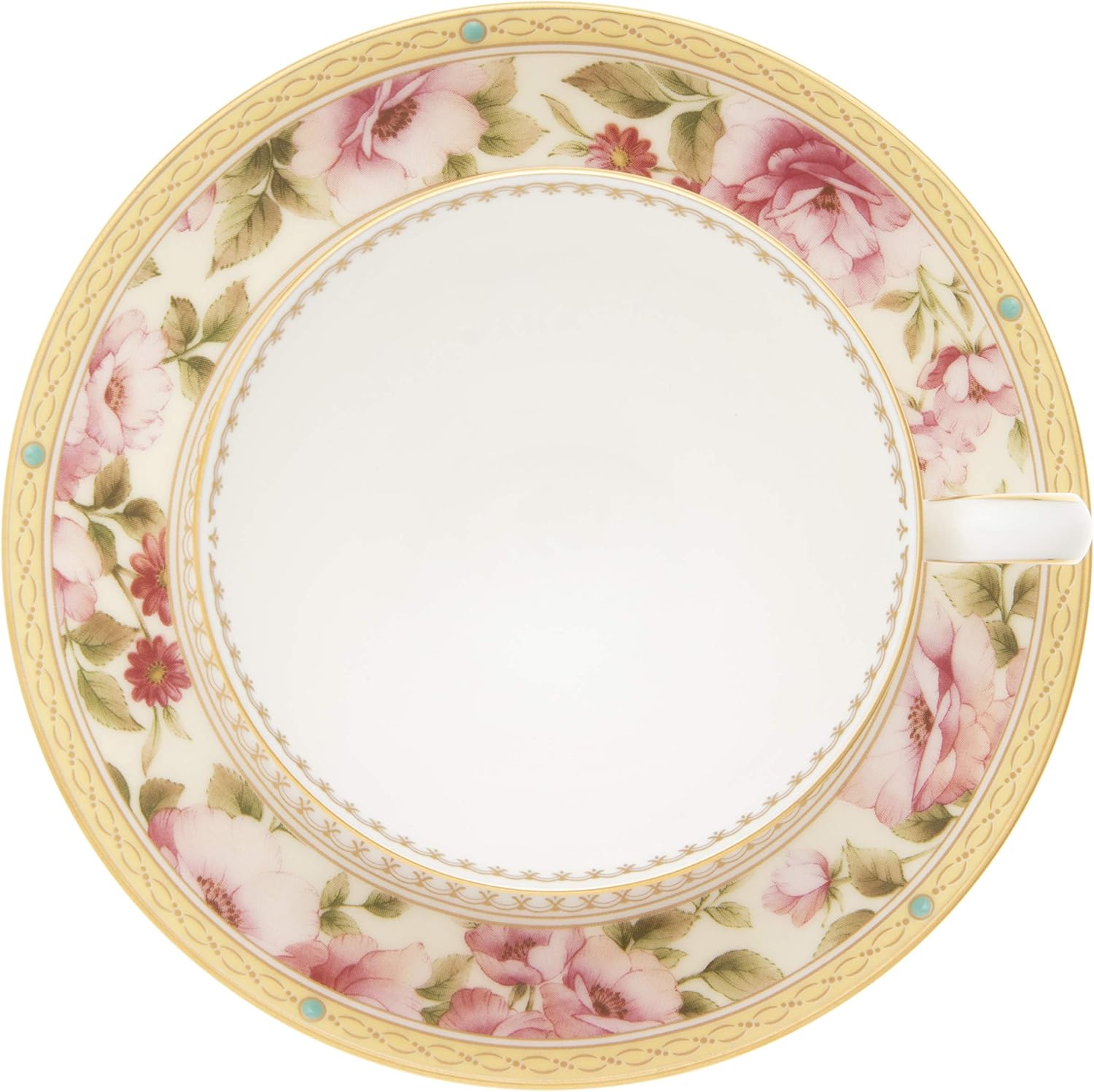 Noritake P97221/4861 Noritake Cup & Saucer (Pair Set) (Can Be Used as Coffee and Tea), 6.3 fl oz (190 cc), 2 Pieces, Bone China
