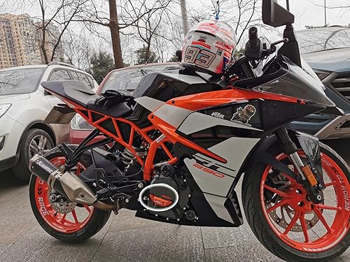 Miniatura 2 de Protectores de motor de motocicleta para KTM Duke 390 Duke 250 RC390 RC390 RC250 (derecho, negro) (negro derecho)