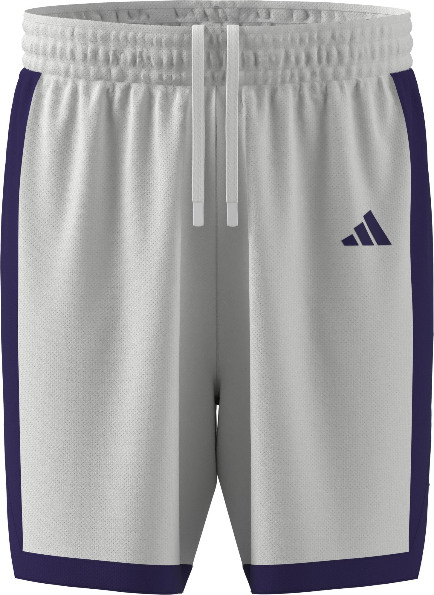 adidas Men's Mens Pulse Speed Bball Short Shorts, White/Team Colleg Purple, M