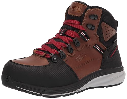 KEEN Utility Men's Red Hook Mid Height Composite Toe Waterproof Warehouse Work Boots