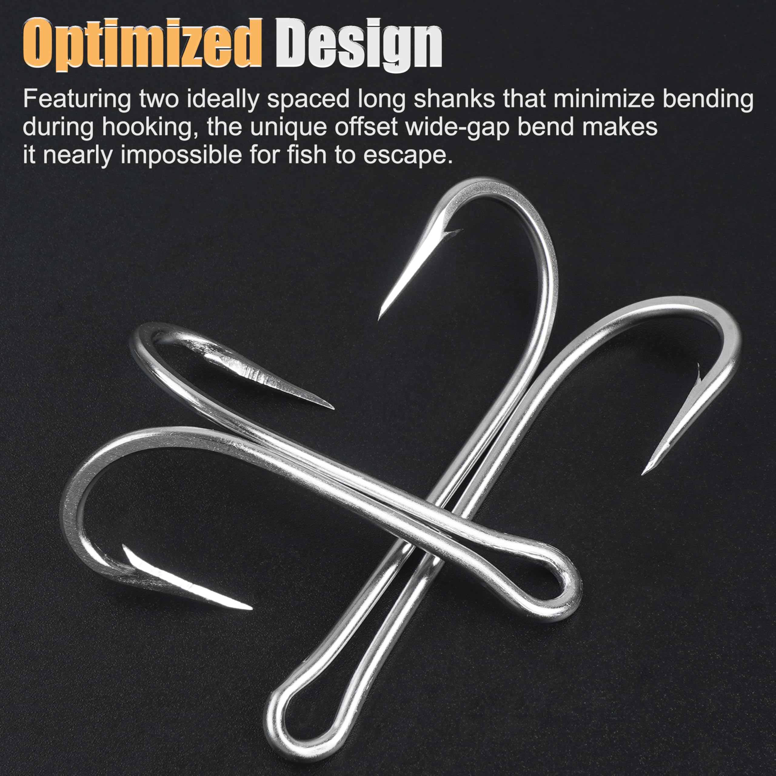 double fishing hooks open shank Hooks,12pcs Stainless Steel Classic Dual Frog Sharp Barbed Lure Bait Fishing Double Hook for Saltwater Freshwater (4/0-12pcs) : Sports & Outdoors Catchmore braid on a spincast The double fish hook CUSTOMIZE:<br> Reel Type:Spinning