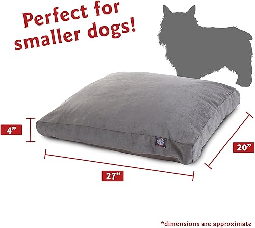 Miniatura 45 de Majestic Pet Villa - Cama rectangular para perro, lavable, cama antideslizante y cómoda para mascotas, cama de jaula con funda extraíble lavable,