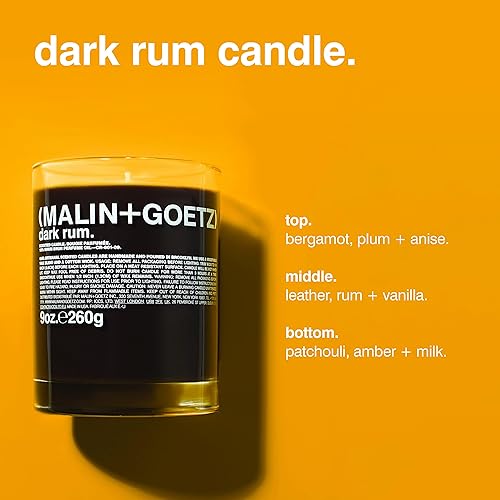 Miniatura 2 de MalinGoetz Highly Scented Long Lasting Slow Burn All Natural Hand Poured Luxury Wax Blend Aromatic Candles and Gift Set 60 Hours 9oz