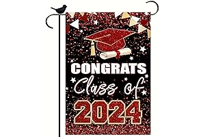 Graduation Garden Flag 12 x 18 inch - Festive Graduation Yard Sign...