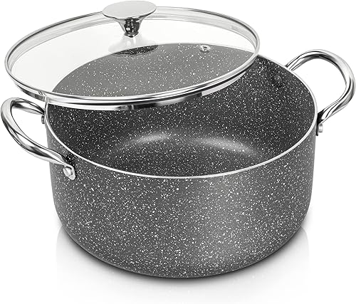 MICHELANGELO 5 Quart Stock Pot with Lid, Nonstick Soup Pot with Lid, Induction Pot for Cooking, 5 Qt Pot with Lid, Non Stick Pot for Kitchen, MICHELANGELO 5 Quart Stock Pot with Lid, Nonstick Soup Pot with Lid, Induction Pot for Cooking, 5 Qt Pot with Lid, Non Stick Pot for Kitchen,