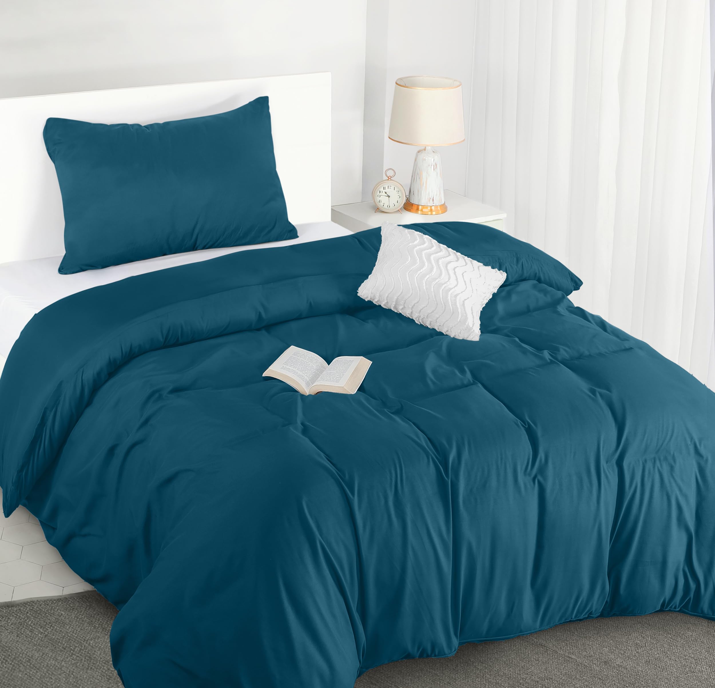 Utopia Bedding Duvet Cover Double - Soft Microfibre Polyester - Bedding Quilt Cover Set, with Pillow cases (Grey) — view 67