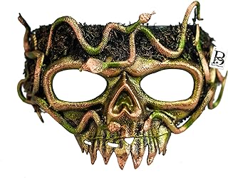 Medusa Skull Masquerade Mask Snake Costume Devil Evil Party Mask Halloween Cosplay Goblin Voodoo Mardi Gras Mask