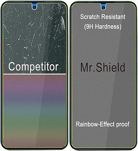 Miniatura 5 de Mr.Shield Paquete de 3 Protector de pantalla para Xiaomi (Redmi 12 4G5G) Vidrio templado Vidrio japonés con dureza 9H Protector de pantalla