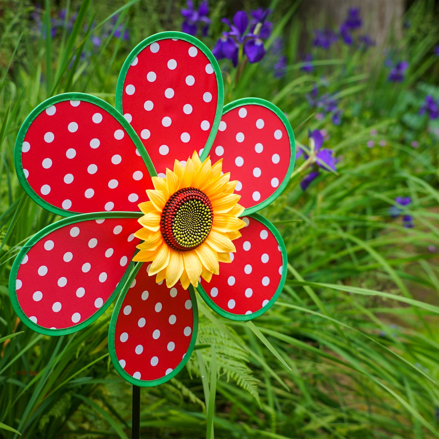 Amazon.com: In the Breeze 2647 — 16-inch Polka Dot Sunflower  display picture 2