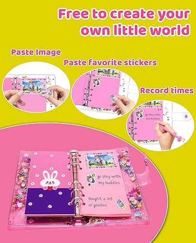 Miniatura 4 de Aocii Kit de diario de bricolaje para niñas, 6, 7, 8, 9, 10, 11, 12, 13 años, ideas de regalo, regalos de cumpleaños para niñas de 6 a 13 años de