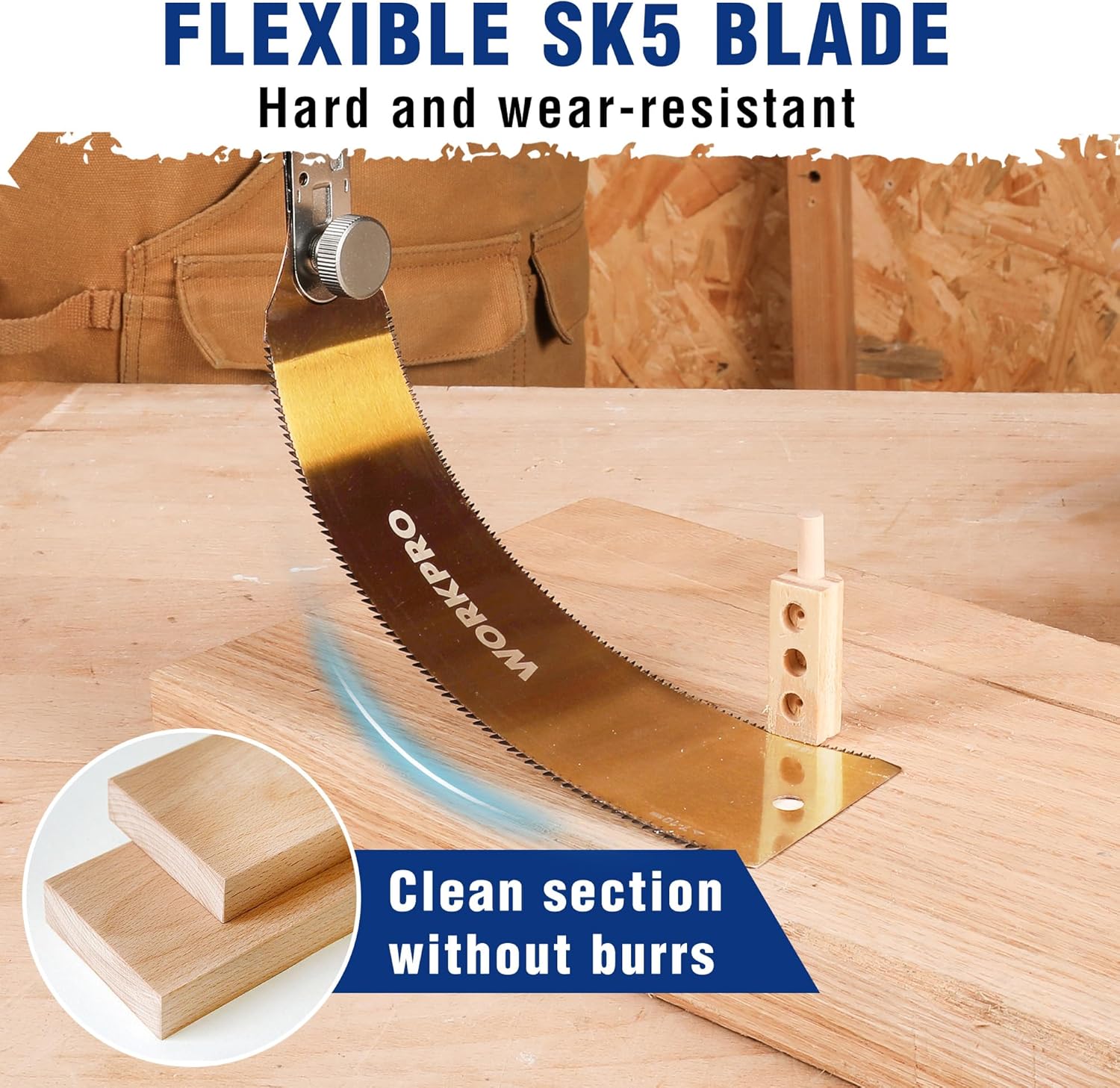 JORGENSEN Pro Coping Saw& WORKPRO 10'' Japanese Pull Saw